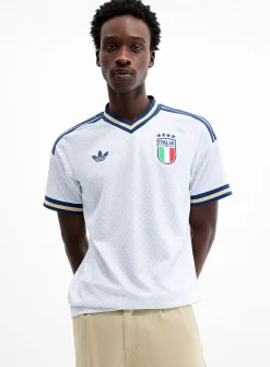 Logo and jacquard soccer jersey