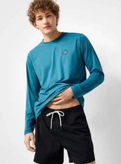 Logo long-sleeve rashguard T-shirt