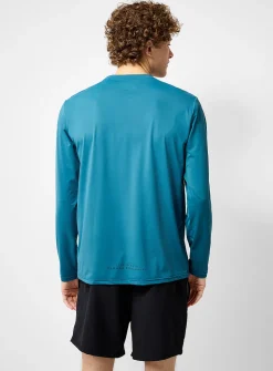 Logo long-sleeve rashguard T-shirt