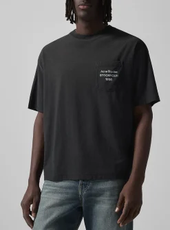 Logo pocket faded T-shirt