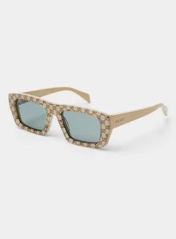 Logo square sunglasses