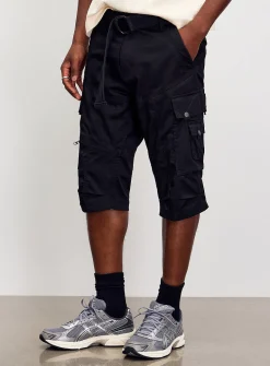 Long belted cargo Bermudas