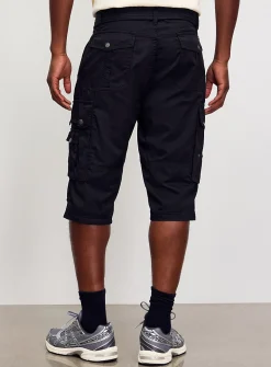 Long belted cargo Bermudas