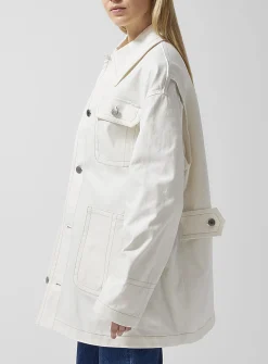 Long denim jacket