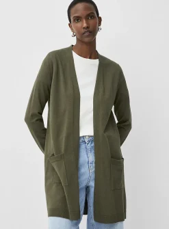 Long flowy open cardigan