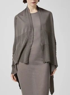 Long pure virgin wool cardigan