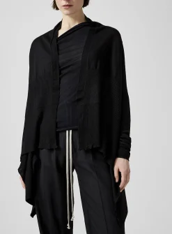 Long pure virgin wool cardigan