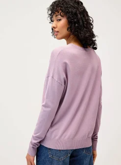 Loose crew-neck sweater
