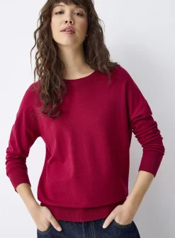 Loose crew-neck sweater