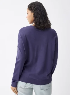 Loose crew-neck sweater
