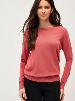 Loose crew-neck sweater