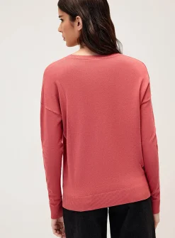 Loose crew-neck sweater