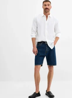 Loose denim Bermudas