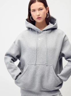 Loose drop-shoulder hoodie
