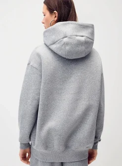 Loose drop-shoulder hoodie