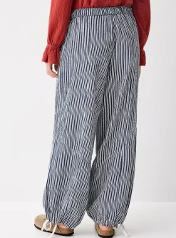 Loose organic cotton gauze jogger