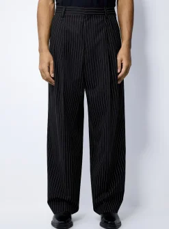 Loose pinstripe pant