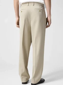 Loose pleated dress pant
