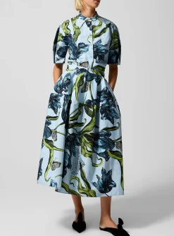 Loose poplin skirt