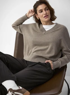 Loose pure cotton sweater