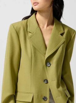 Loose pure virgin wool blazer
