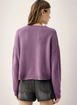 Loose studded sweater