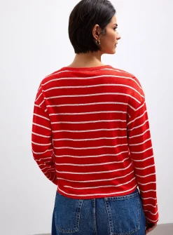 Loose-fit pure linen T-shirt