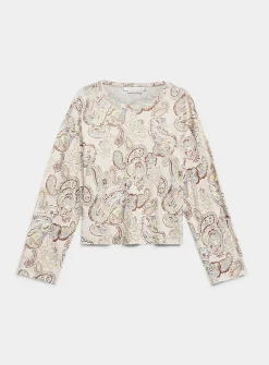 Loose-fit pure linen T-shirt
