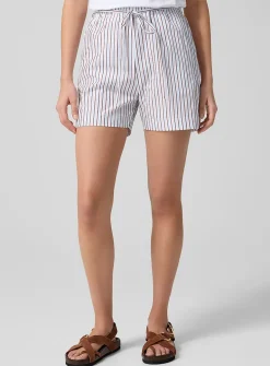 Lory striped poplin short