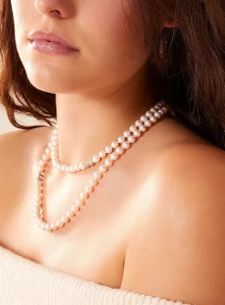 Louis III sterling silver pearl necklace