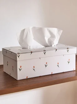 Lovely tulips tissue box
