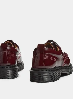 Lowell shiny burgundy derby shoes