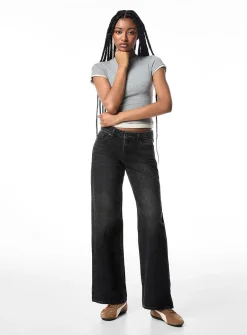 Low-rise loose jean