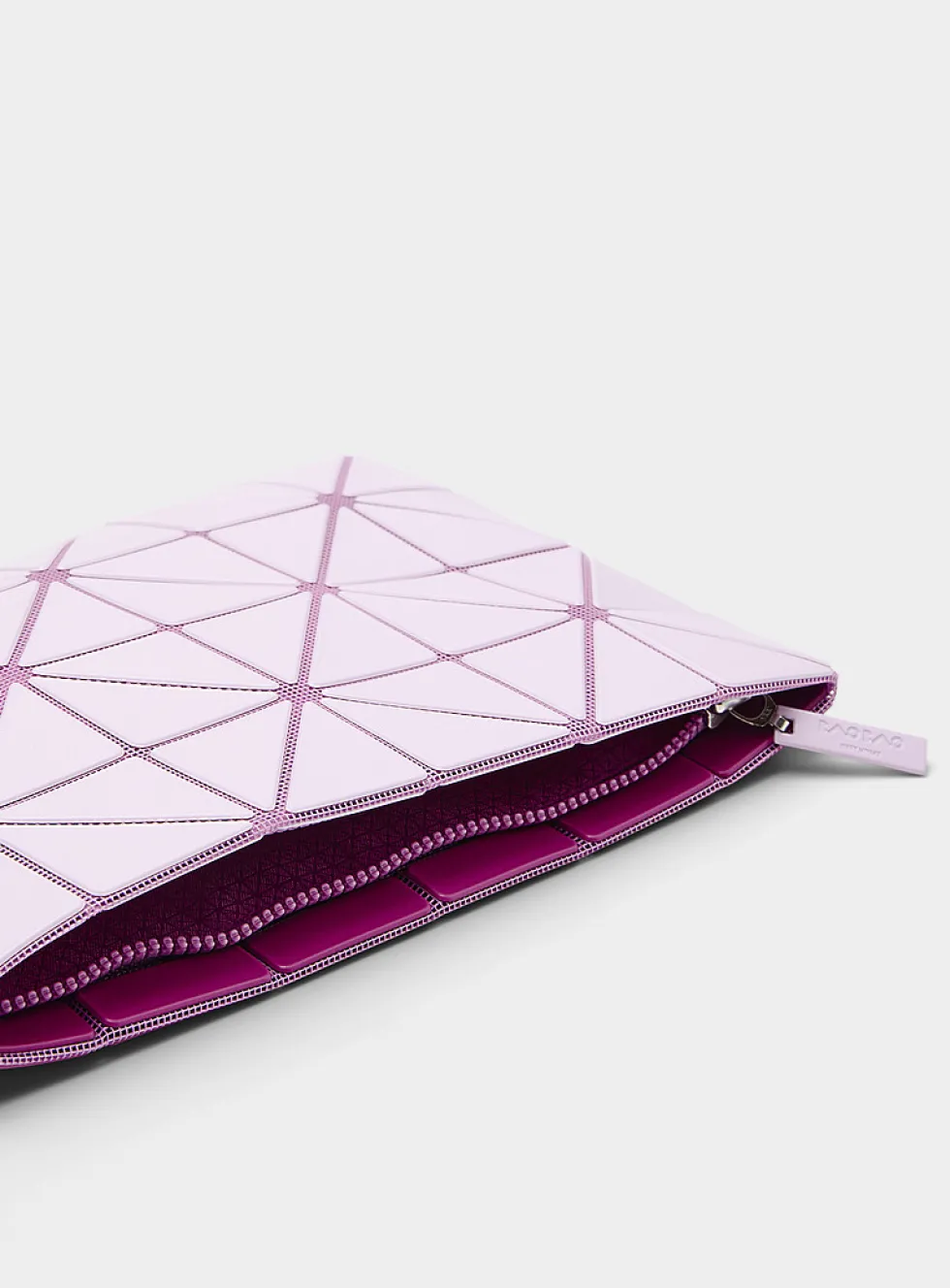 Lucent two-tone pouch