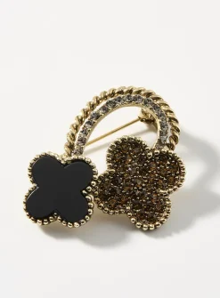 Lucky clover brooch