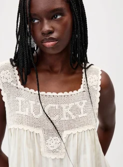 Lucky crocheted cami
