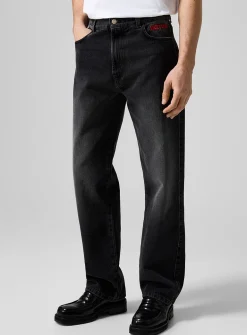 Lucky Stars and Lucky Strikes rhinestone pockets jean