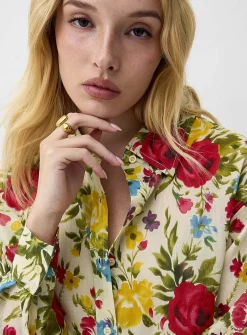 Lush bloom loose shirt