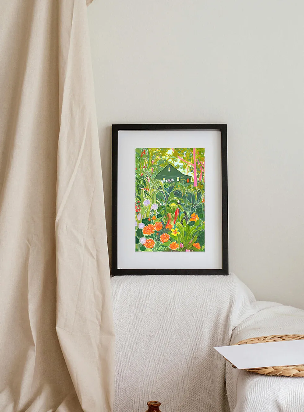 Lush vegetable garden art print