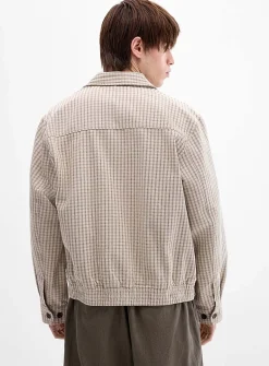 Luther mini-check Harrington jacket