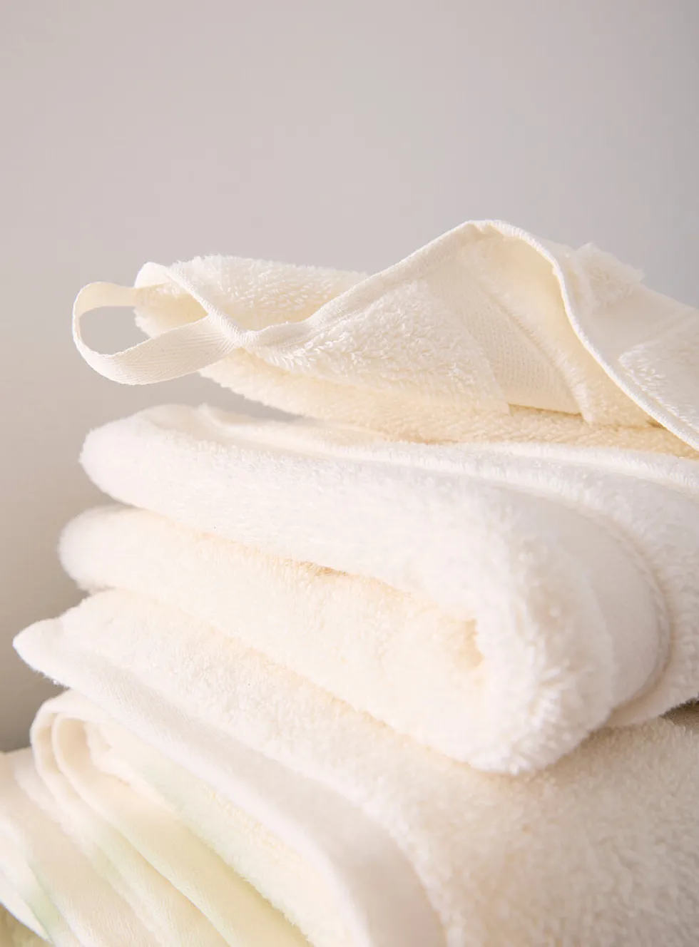 Luxurious organic cotton towels