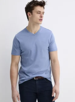 Luxurious Pima cotton V-neck T-shirt