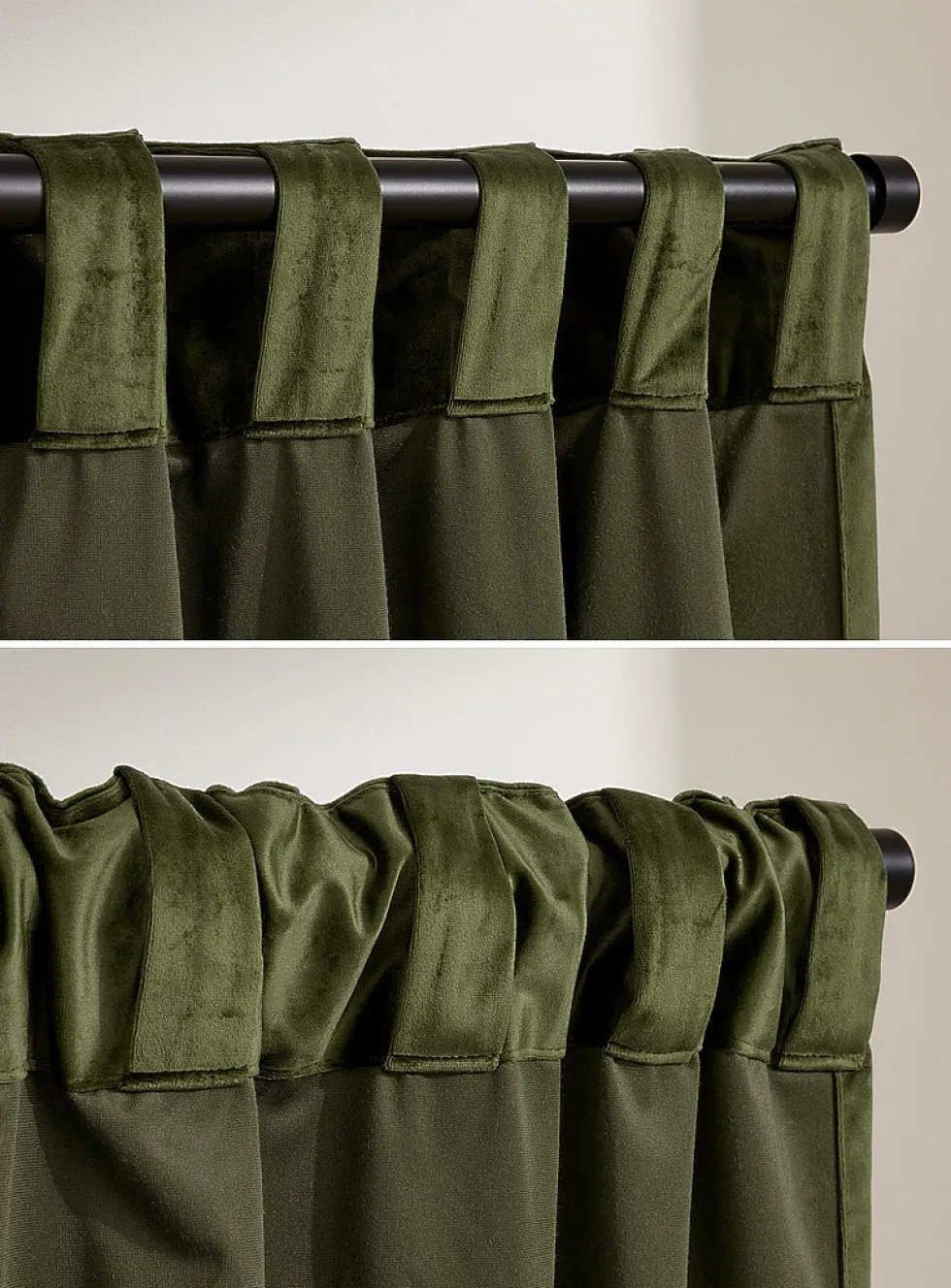 Luxurious velvet curtain