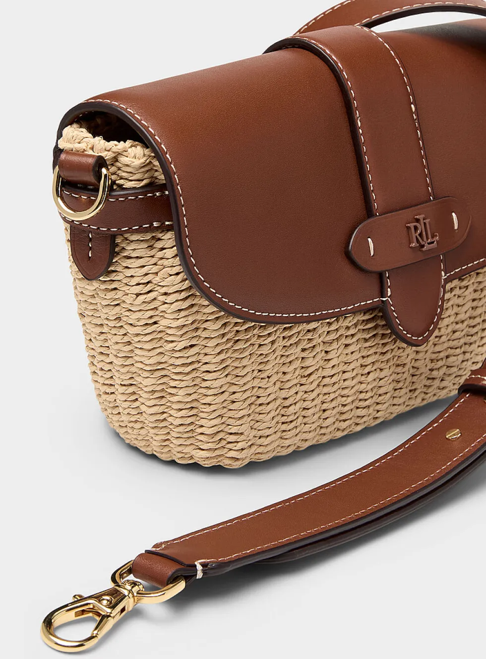 Lynden basketweave small shoulder bag