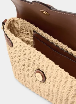 Lynden basketweave small shoulder bag