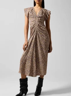 Lyndsay silk-blend dress