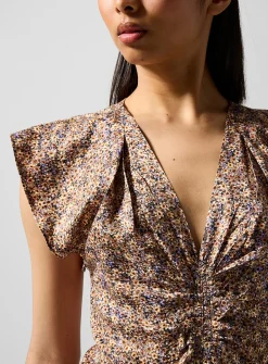 Lyndsay silk-blend dress