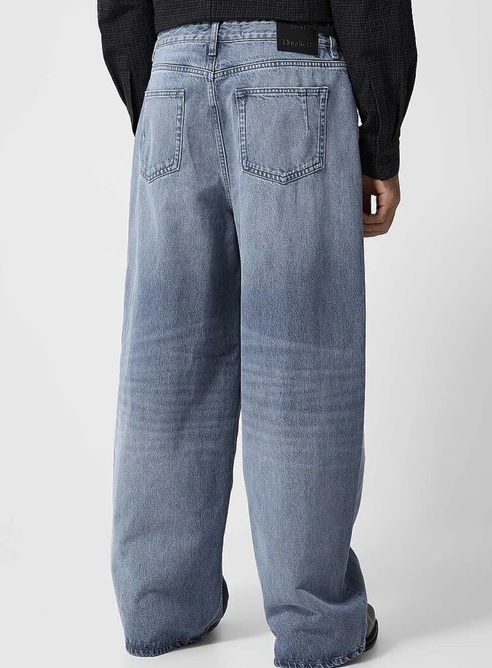 Lyon extra-wide-leg faded jean