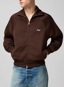 Madera chocolate brown track jacket