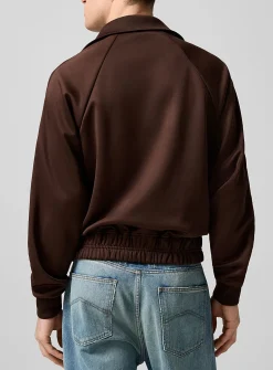 Madera chocolate brown track jacket